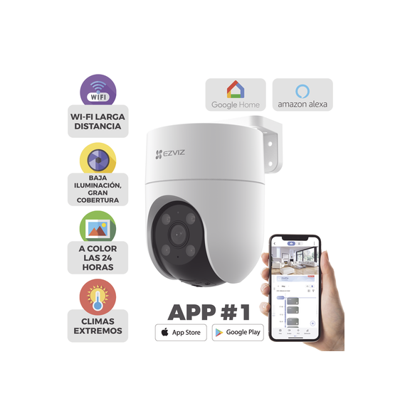 EZVIZ CS-H8C Camara PT WiFi / 2 Megapixel / Cobertura 3