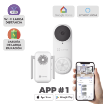 EZVIZ CS-DB2KIT Timbre con Cámara Wi-Fi Doorbell de Bat