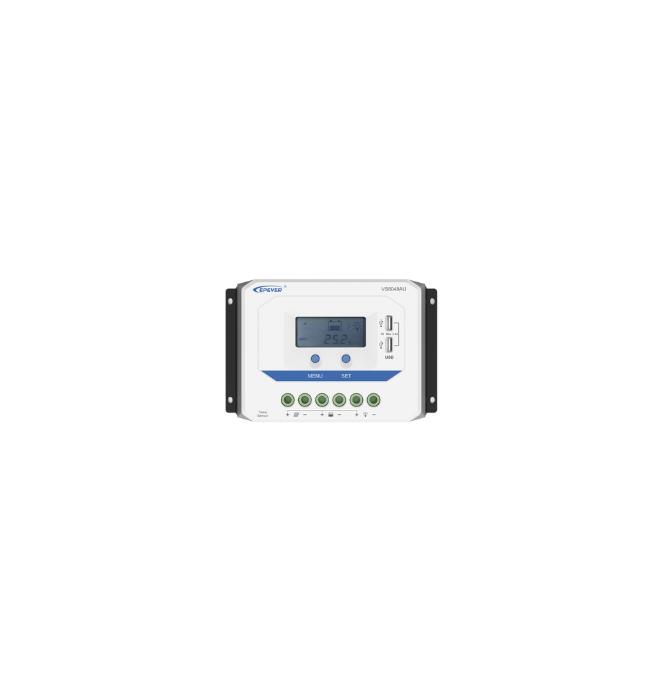 EPEVER VS6048AU Controlador Solar de Carga PWM 12/24V/3