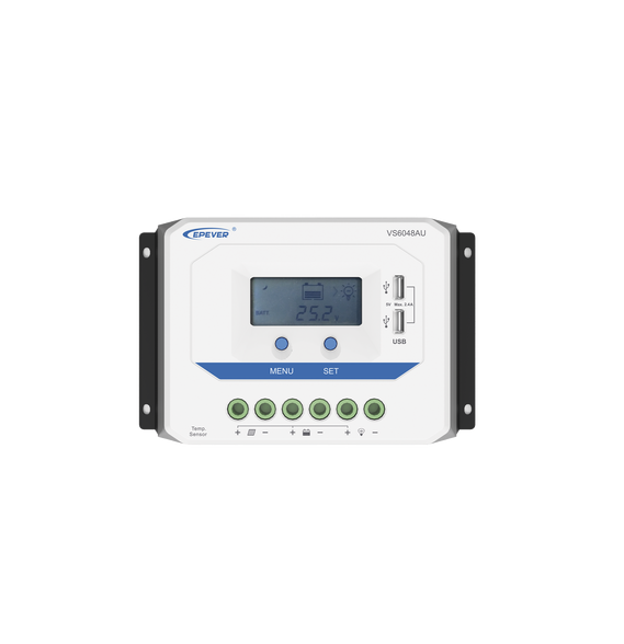 EPEVER VS6048AU Controlador Solar de Carga PWM 12/24V/3