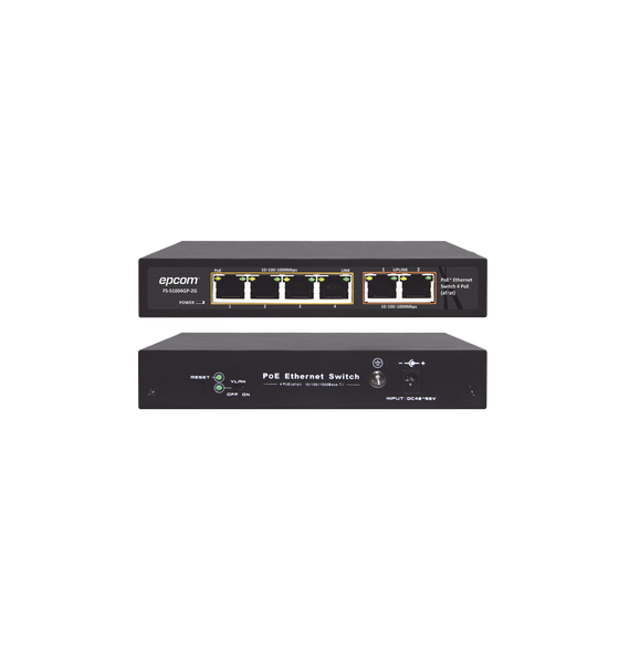 EPCOM TITANIUM ET-1004GP-2G Switch PoE / 100 Metros PoE