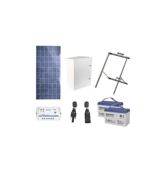 EPCOM POWERLINE PLRAD-FV Kit de energía solar de 12 Vcc