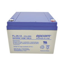 EPCOM POWERLINE PL-26-12 Batería 12 Vcc / 26 Ah / UL /