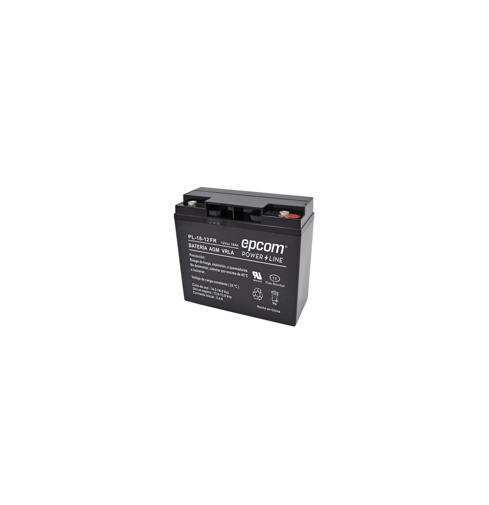 EPCOM POWERLINE PL-18-12-FR Batería 12 Vcc / 18 Ah / UL