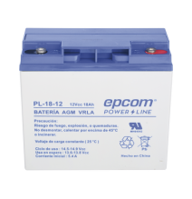 EPCOM POWERLINE PL-18-12 Batería 12 Vcc / 18 Ah / UL /