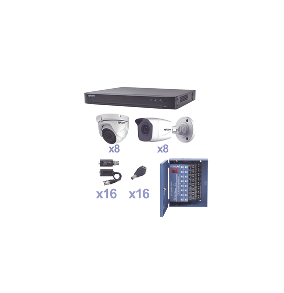 EPCOM PROFESSIONAL KEVTX8T8B/8EW KIT TurboHD 1080p / DV