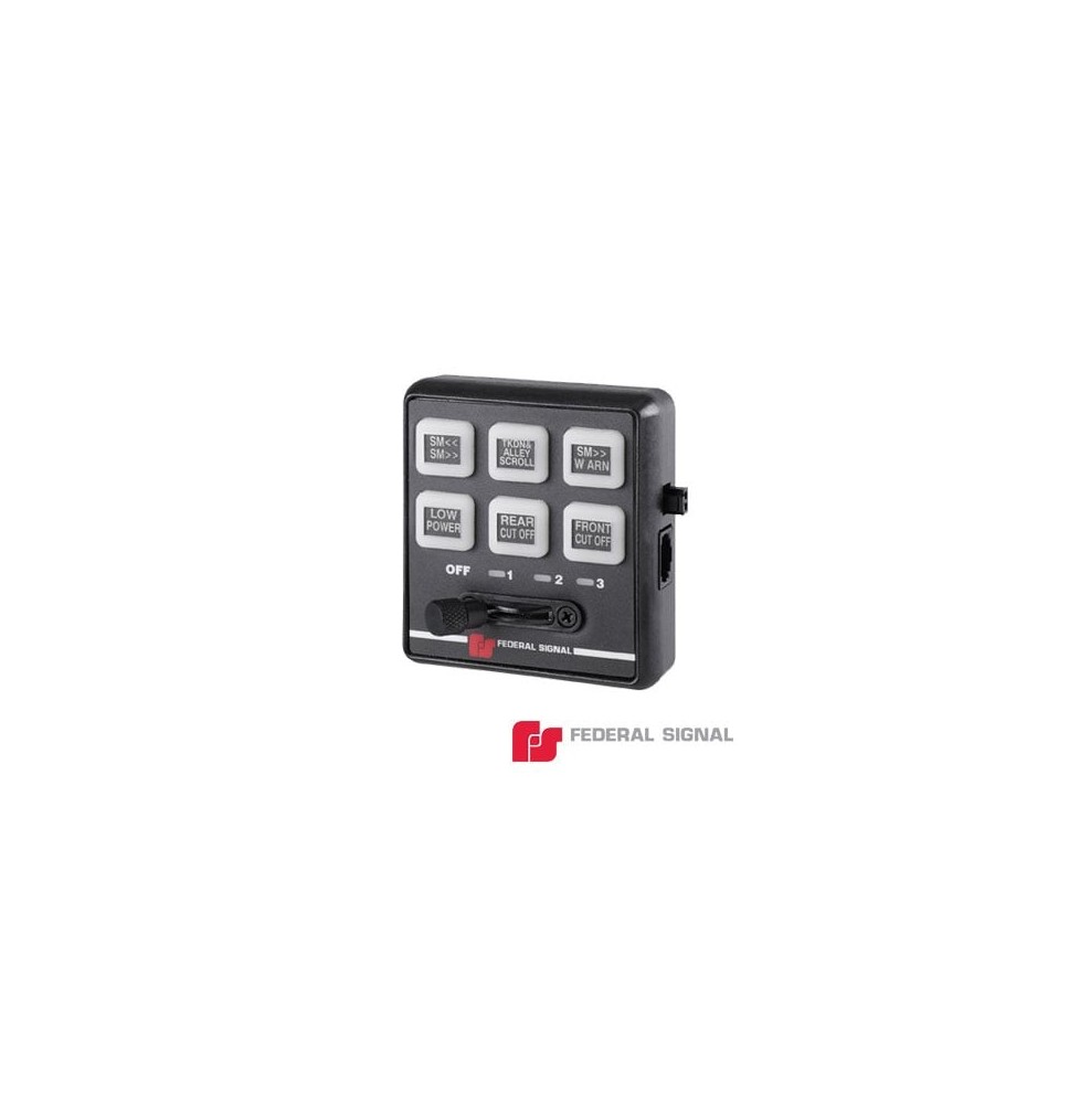 FEDERAL SIGNAL 660-000 Controlador serial de 6 botones