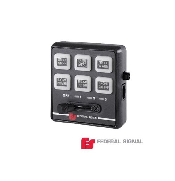FEDERAL SIGNAL 660-000 Controlador serial de 6 botones