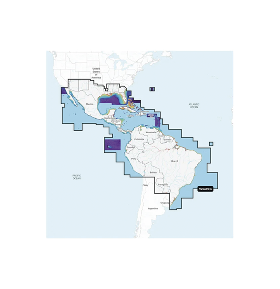 GARMIN 010-C1285-00 Mapa México Caribe y Brasil