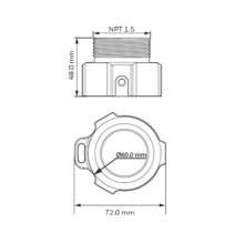 ADEMCO (HONEYWELL) HDZNPTA Adaptador para Domos PTZ Hon