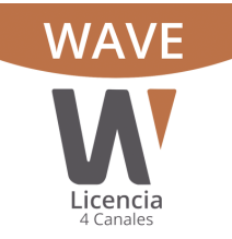 Hanwha Techwin Wisenet WAVE-PRO-04 Licencia de 4 Canal