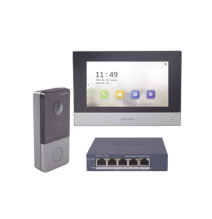 HIKVISION DS-KIS603-P/S Kit de Videoportero IP + Switch