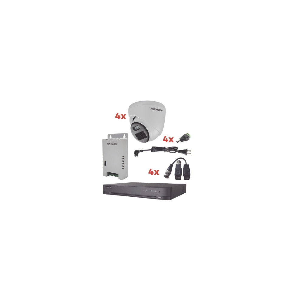 HIKVISION KH-1080P-4E-TWA Kit Audio Bidireccional Turbo