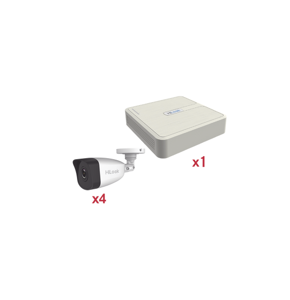 HiLook by HIKVISION KIP2MP/4B Kit IP 1080p  2 Megapixel