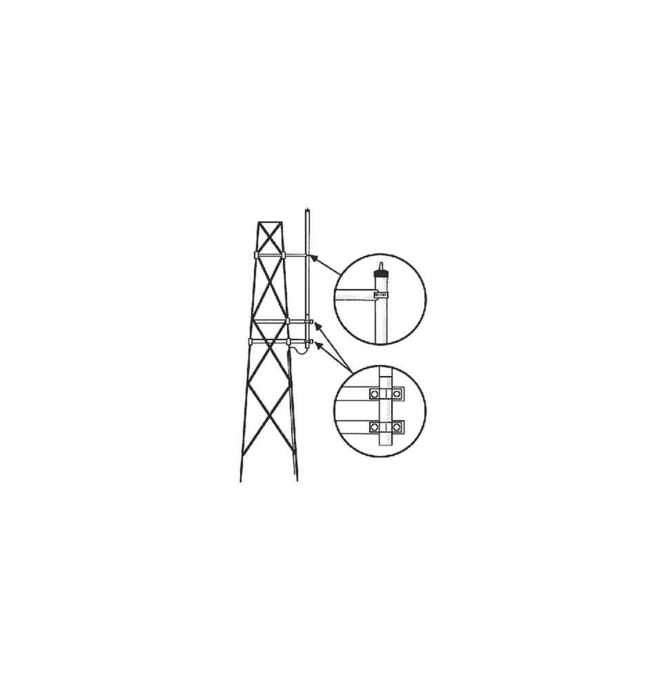 HUSTLER SMK-450HX Kit para Montaje Lateral en Torre Ant