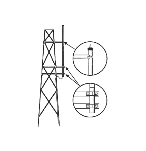 HUSTLER SMK-450HX Kit para Montaje Lateral en Torre Ant