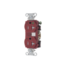 HUBBELL HUB-8300-RED-LTRA Contacto Duplex de 20 A 125 V