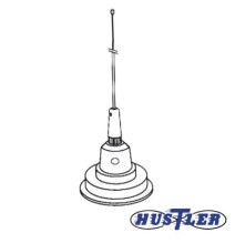 HUSTLER 1C-100W Antena Móvil en Color Blanco para Rango