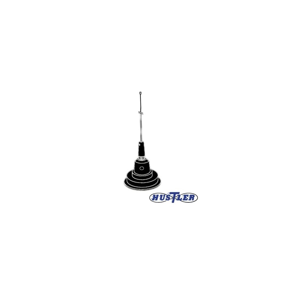 HUSTLER 1C-100B Antena Móvil en Color Negro para Rango