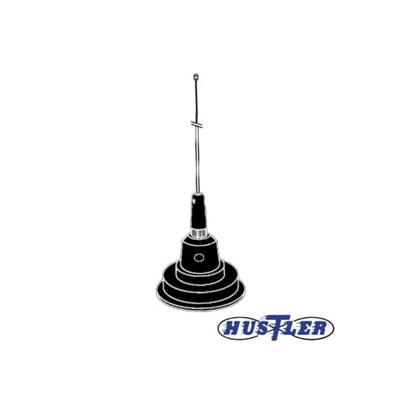 HUSTLER 1C-100B Antena Móvil en Color Negro para Rango