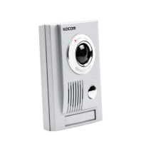 KOCOM KCM-C30 Frente de calle metálico con camara a col