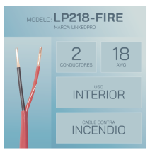 LINKEDPRO LP218-FIRE Alambre de Alarma contra Incendios