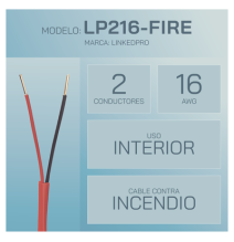 LINKEDPRO LP216-FIRE Alambre de Alarma contra Incendios