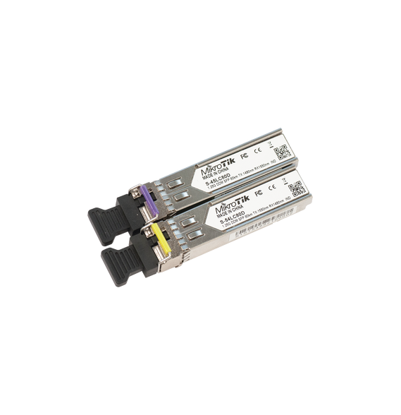 MIKROTIK S-4554LC80D Par de modulos SFP S-45LC80D and S