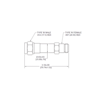 MICROLAB HR-20N BLOQUEADOR DE DC 250-2700MHz 500W/3kV -