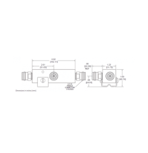 MICROLAB DN-94FE SEPARADOR 15dB 30:1 Tap 350-5930MHz 50