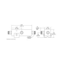 MICROLAB DN-54FN SEPARADOR 6dB 4:1 Tap 350-5930MHz 500W