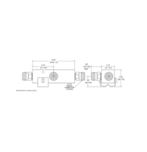 MICROLAB DN-54FE SEPARADOR 6dB 4:1 Tap 350-5930MHz 500W