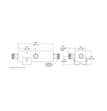 MICROLAB DN-44FN SEPARADOR 4.8dB 3:1 Tap 350-5930MHz 50