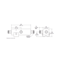 MICROLAB DN-34FN SEPARADOR 3dB 2:1 Tap 350-5930MHz 500W