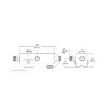 MICROLAB DN-04FN Separador 20dB 100:1 Tap 350-5930MHz 5