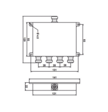 MICROLAB D4-72FE DIVISOR WILKINSON DE 4 VIAS 694-2700MH