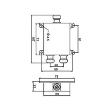 MICROLAB D2-72FE DIVISOR WILKINSON DE 2 VIAS 694-2700MH