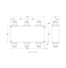 MICROLAB CM-80KE Combinador hibrido 3x3 617-2700 150W -