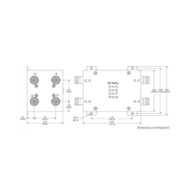 MICROLAB CM-141E Combinador Hibrido 4x4 617-5925 MHz 10