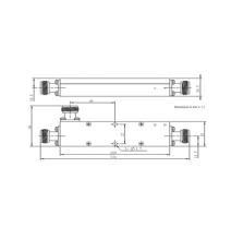 MICROLAB CK-57N Acoplador direccional 10dB 694-2700 50W