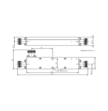 MICROLAB CK-56N Acoplador direccional 6dB 694-2700 50W