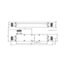 MICROLAB CK-53N Acoplador direccional 13dB 694-2700 50W