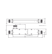 MICROLAB CK-52N Acoplador direccional 7dB 694-2700 50W