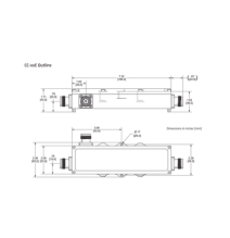 MICROLAB CC-13E Acoplador direccional 13dB 575-2700MHz