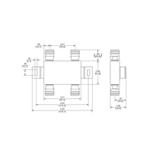 MICROLAB CA-141E Acoplador hibrido 2x2 617-5925MHz 100W