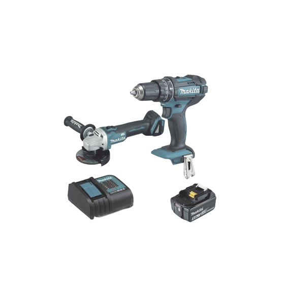 MAKITA DLX2402ST Kit DHP482 Rotomartillo + DGA456 Mini