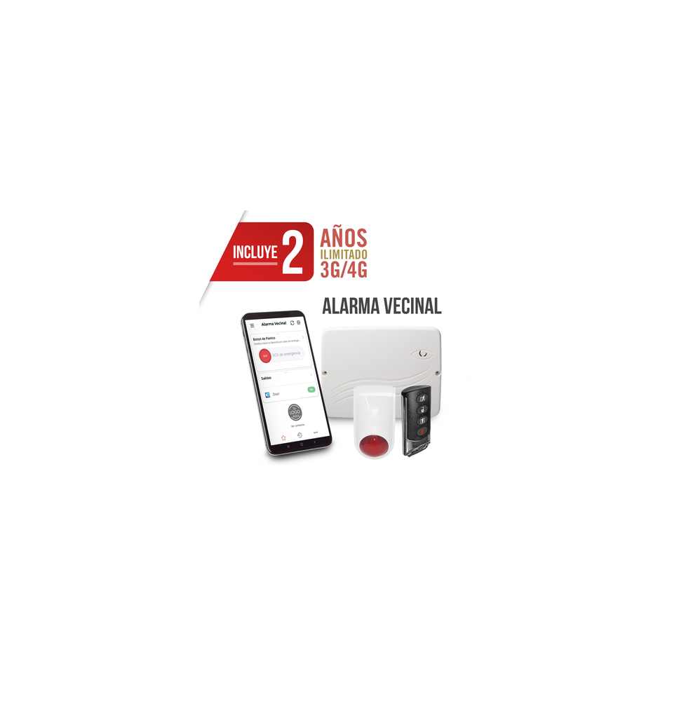 M2M SERVICES PRO4GEN2-VECINAL KIT ALARMA VECINAL Con Fu