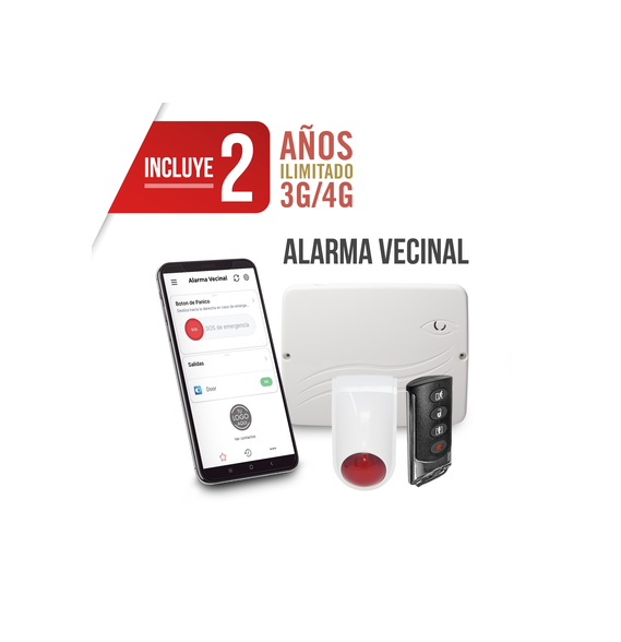 M2M SERVICES PRO4GEN2-VECINAL KIT ALARMA VECINAL Con Fu