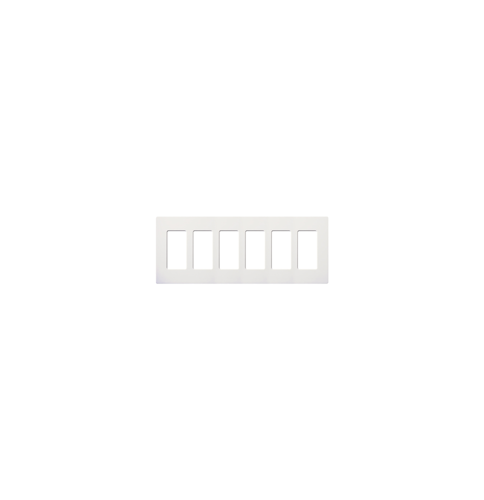 LUTRON ELECTRONICS SC6SW Placa 6 espacios pata dimmer o