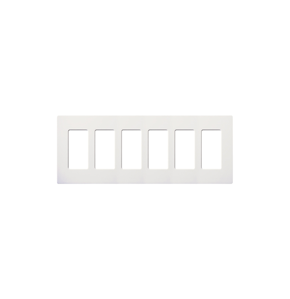 LUTRON ELECTRONICS SC6SW Placa 6 espacios pata dimmer o